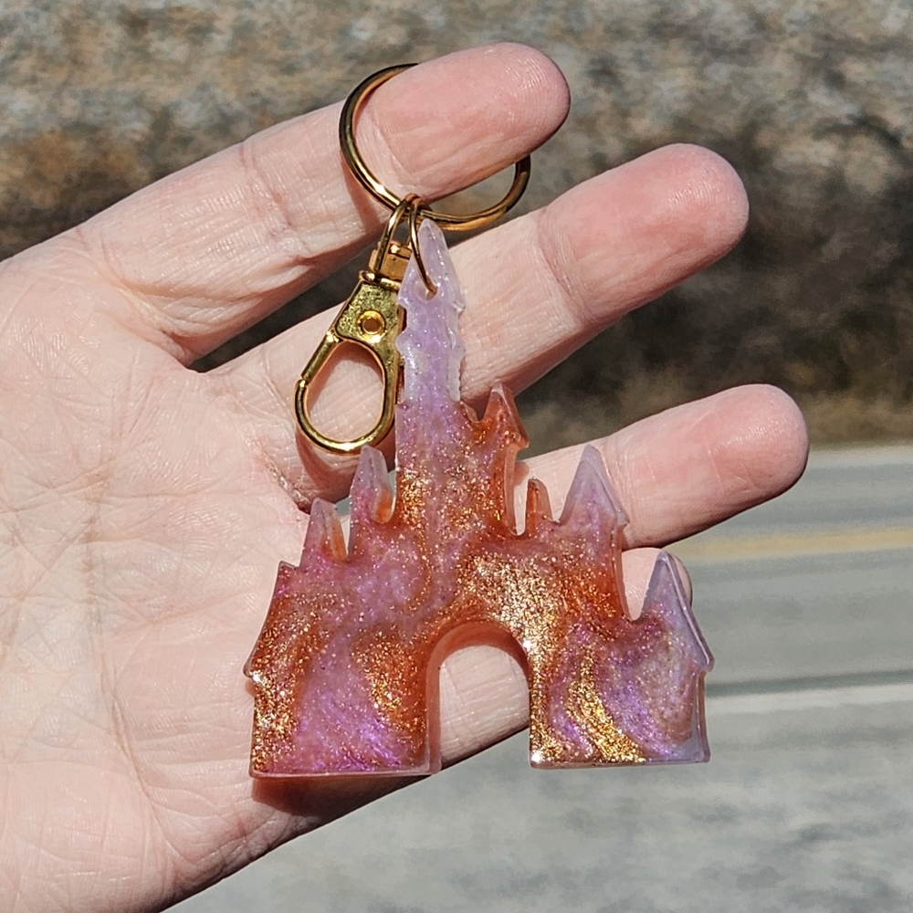 Handmade Theme Park Castle Inspired Beautiful Beacons Bag Charm